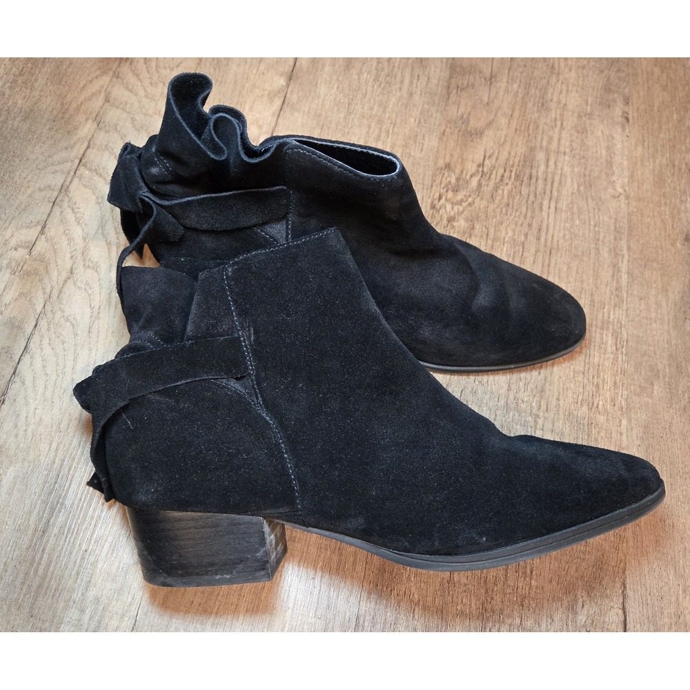 Aerosoles Crosswalk Women's Boot‎ Size 9m Ankle Boots Leather Tie Back